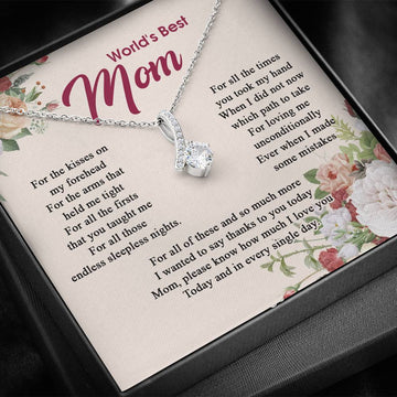 Gearhumans 3D Happy Mothers Day Alluring Beauty Necklace