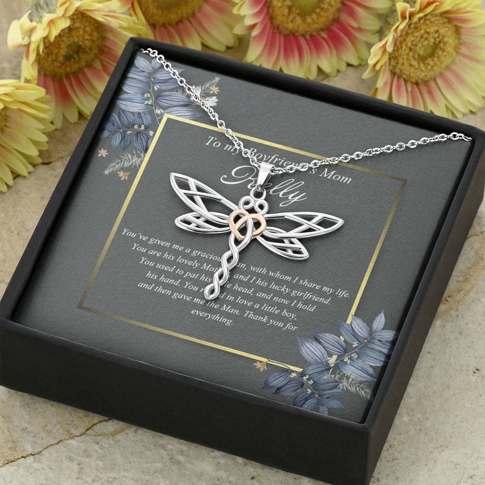 Gearhumans 3D Happy Mothers Day Dragonfly Dreams Necklace GO26042123 ShineOn Fulfillment 