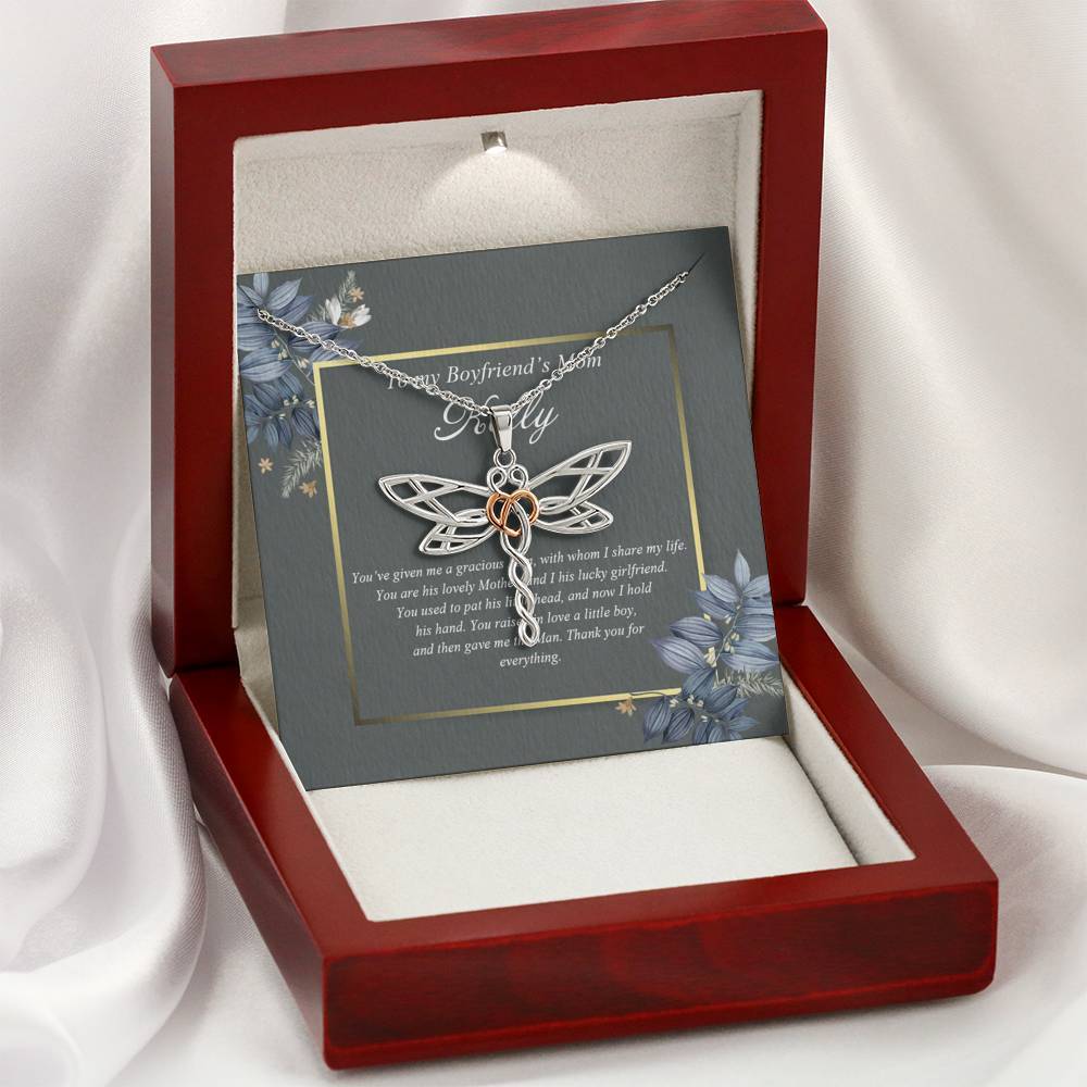 Gearhumans 3D Happy Mothers Day Dragonfly Dreams Necklace GO26042123 ShineOn Fulfillment 