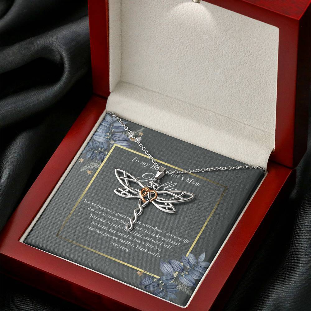 Gearhumans 3D Happy Mothers Day Dragonfly Dreams Necklace GO26042123 ShineOn Fulfillment 