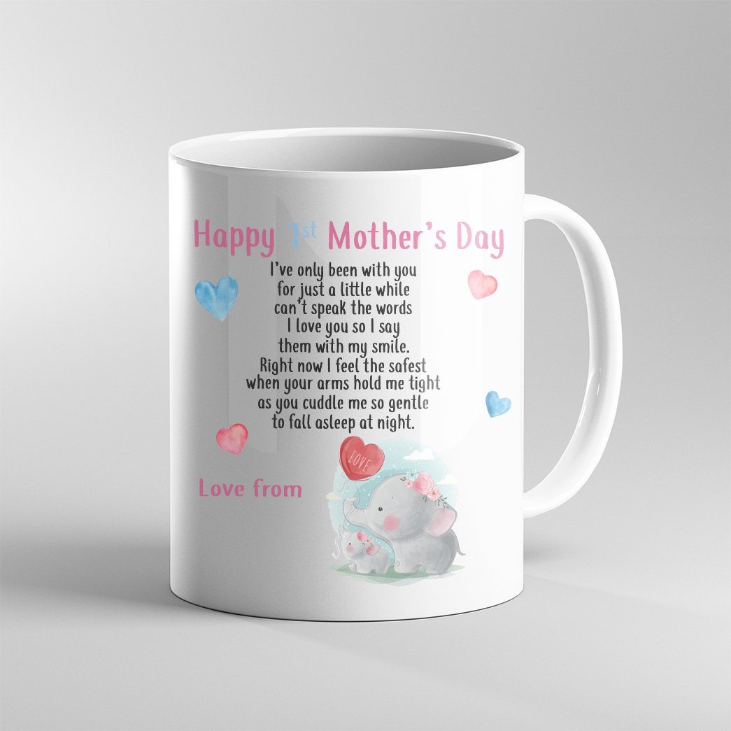 Gearhumans 3D Happy Mothers Day First Time Mom Gift Custom Name Mug GO250345 Mug