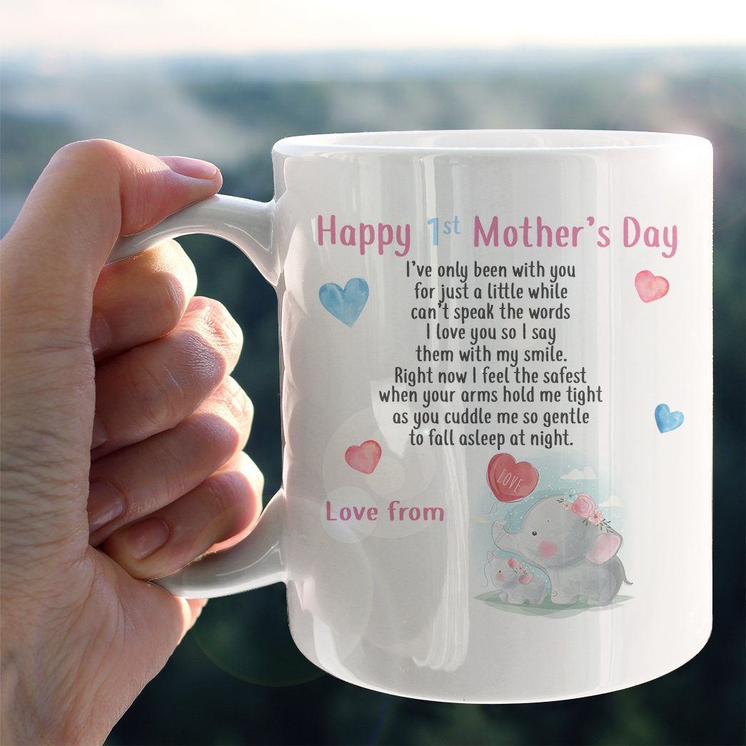 Gearhumans 3D Happy Mothers Day First Time Mom Gift Custom Name Mug GO250345 Mug