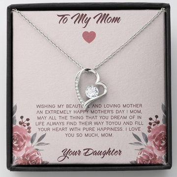 Gearhumans 3D Happy Mothers Day Forever Love Necklace