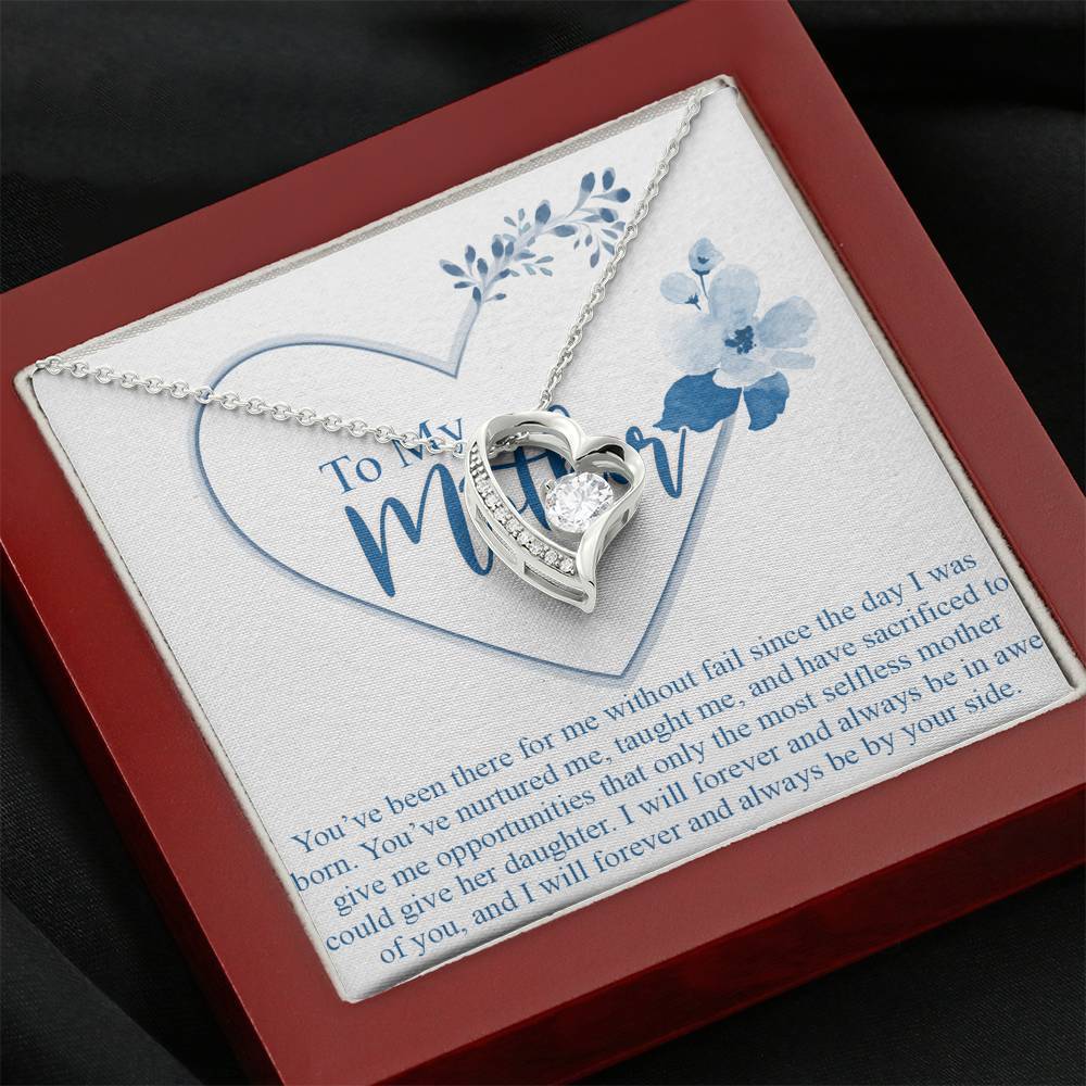 Gearhumans 3D Happy Mothers Day Forever Love Necklace GO26042116 ShineOn Fulfillment Mahogany Style Luxury Box 