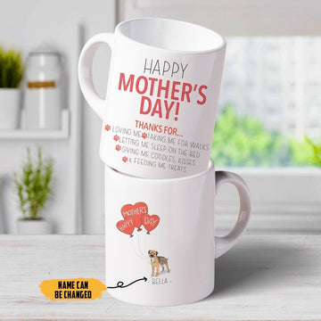 Gearhumans 3D Happy Mothers Day Gift To Dogmom Custom Name Mug British Bulldog