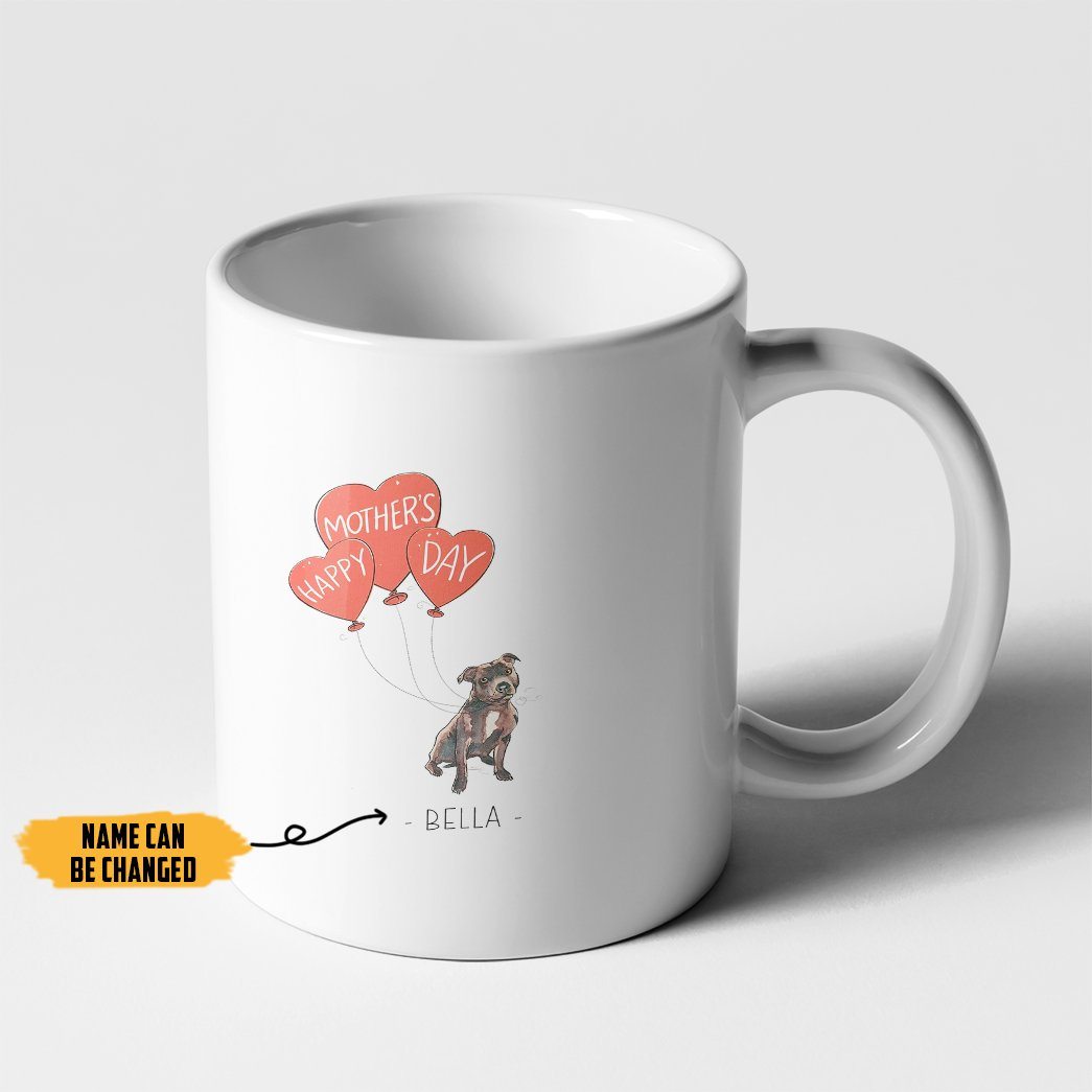 Gearhumans 3D Happy Mothers Day Gift To Dogmom Custom Name Mug GO150424 Mug 