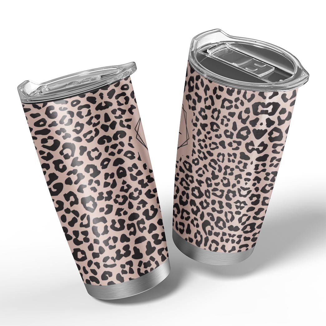 Gearhumans 3D Happy Mothers Day Gift To Leopard Mama Custom Tumbler GO150422 Tumbler 