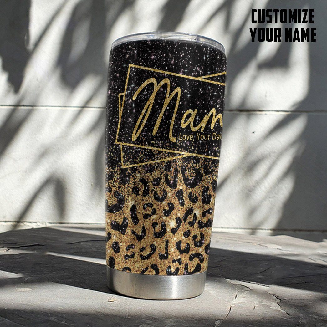 Gearhumans 3D Happy Mothers Day Gift To Leopard Mother Custom Name Tumbler GO16042111 Tumbler Long 20oz 