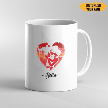 Gearhumans 3D Happy Mothers Day Gift To My Luckiest Mom Custom Name Mug