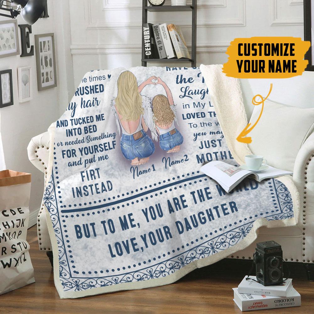 Gearhumans 3D Happy Mothers Day Gift To My Mom Custom Name Blanket GO080412 Blanket
