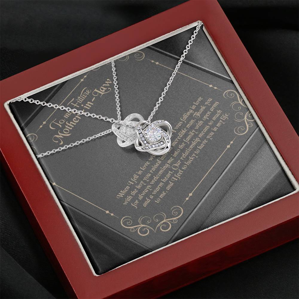 Gearhumans 3D Happy Mothers Day Love Knot Necklace GO22042110 ShineOn Fulfillment 