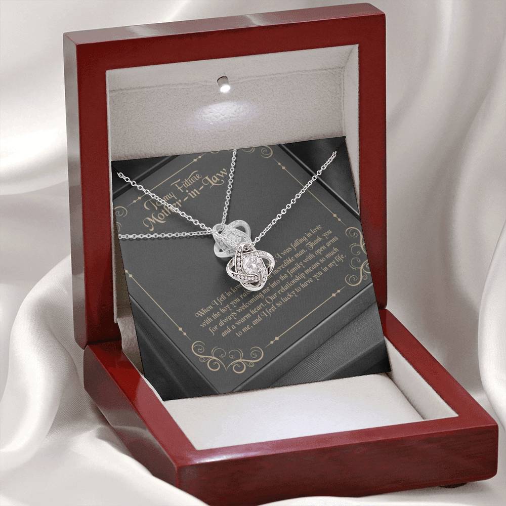 Gearhumans 3D Happy Mothers Day Love Knot Necklace GO22042110 ShineOn Fulfillment 
