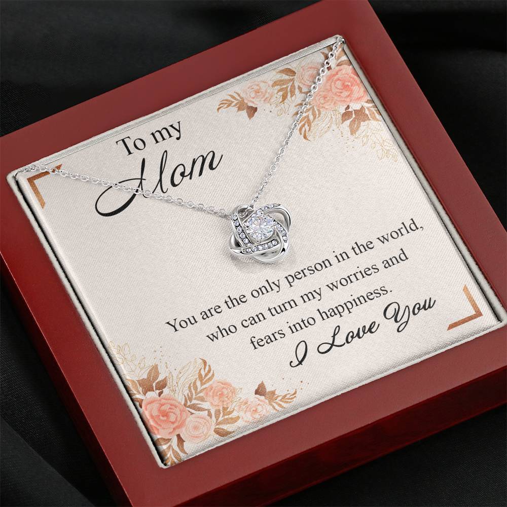 Gearhumans 3D Happy Mothers Day Love Knot Necklace GS27042115 ShineOn Fulfillment 