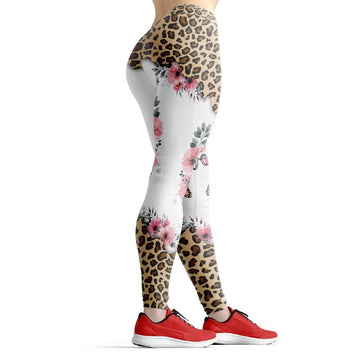 Gearhumans 3D Happy Mothers Day Mother Bunny Easter Leopard Custom Legging GO250348 Leggings Leggings S