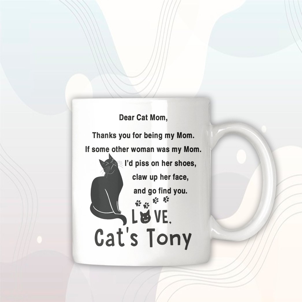Gearhumans 3D Happy Mothers Day To My Cat Mom Custom Name Mug GO150428 Mug 