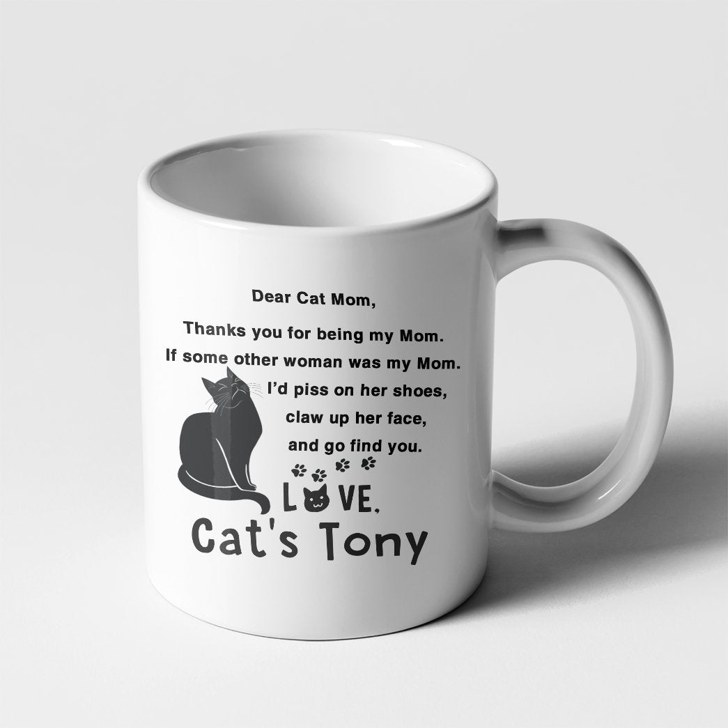Gearhumans 3D Happy Mothers Day To My Cat Mom Custom Name Mug GO150428 Mug 