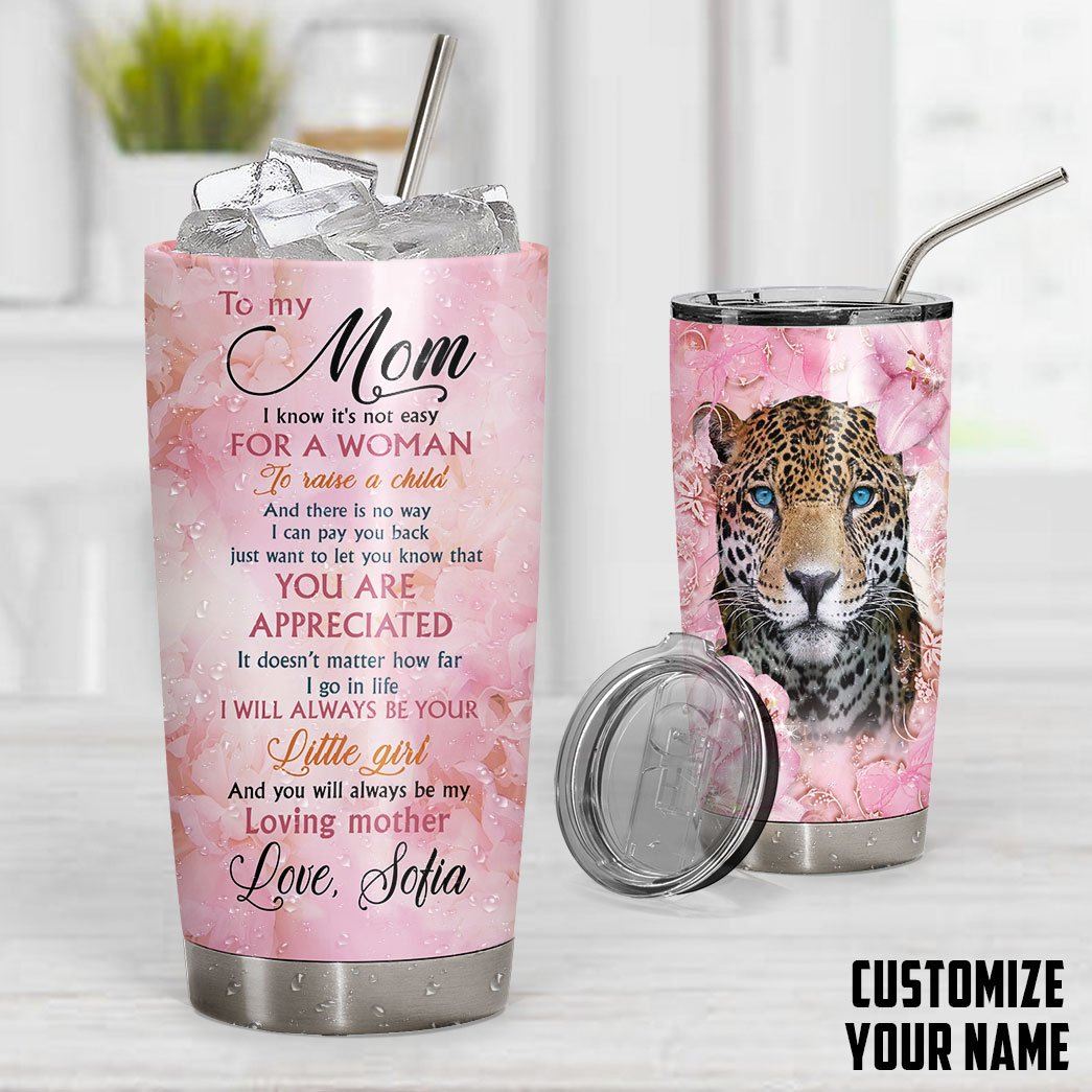 Gearhumans 3D Happy Mothers Day To My Mom Custom Name Tumbler GO120419 Tumbler 
