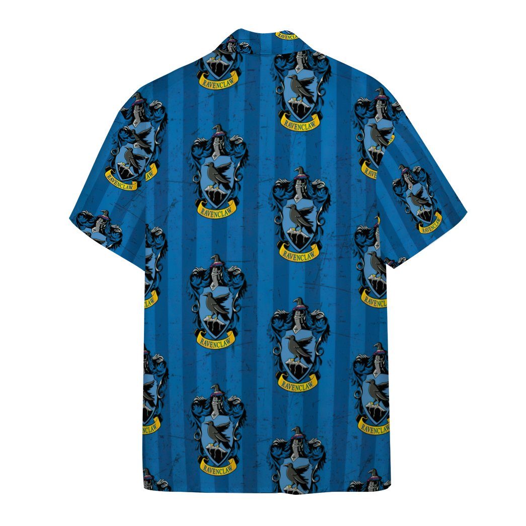 Gearhumans 3D Harry Potter Hogwarts Ravenclaw House Pride Crests Custom Hawaii Shirt GO14052119 Hawai Shirt 