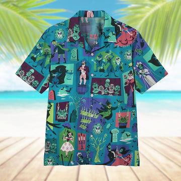 Gearhumans 3D Haunted Maison Hawaii Shirt