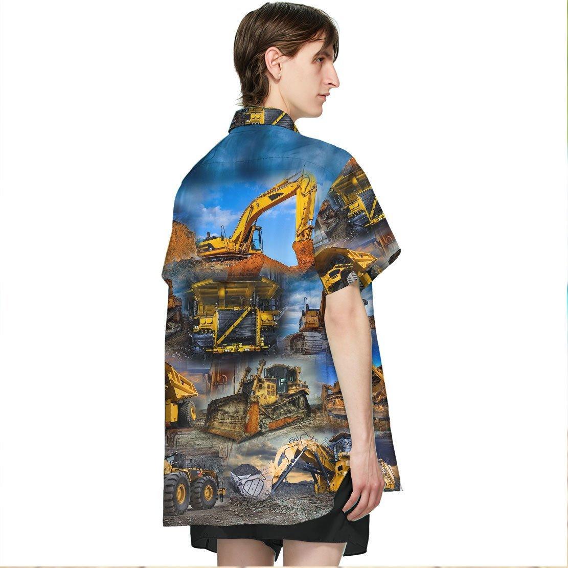 Gearhumans 3D Heavy Equipment Hawaii Shirt ZZ08048 Hawai Shirt 