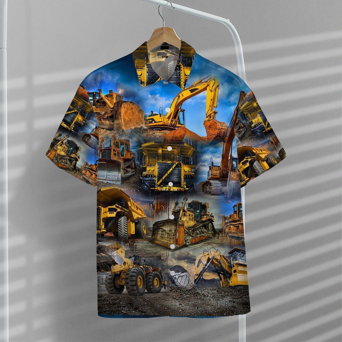 Gearhumans 3D Heavy Equipment Hawaii Shirt ZZ08048 Hawai Shirt 