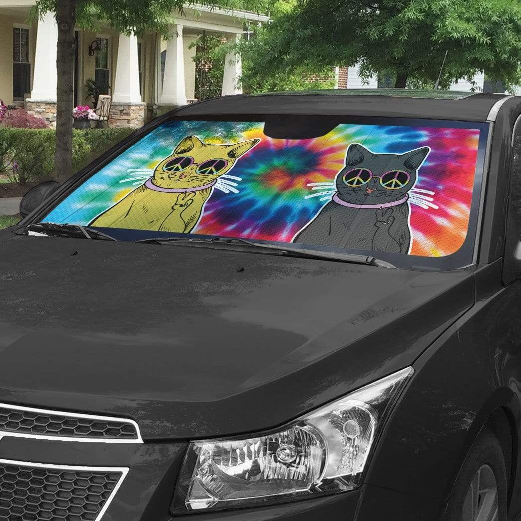 GetUSCart- CAR PASS Rainbow Cool Universal Fit Two Front 3D Air