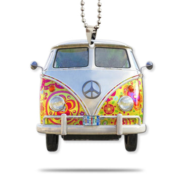 Gearhumans 3D Hippie Van Road Trip Custom Car Hanging