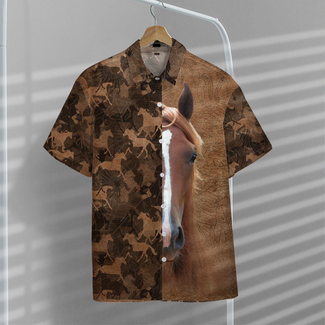 Gearhumans 3D Horse Hawaii Shirt ZZ08046 Hawai Shirt 