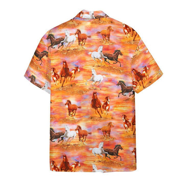 Gearhumans 3D Horse Hawaii Shirt