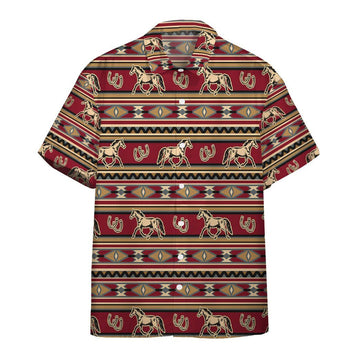 Gearhumans 3D Horse Southwestern Native American Custom Hawaii Shirt GO10052110 Hawai Shirt Short Sleeve Shirt S 