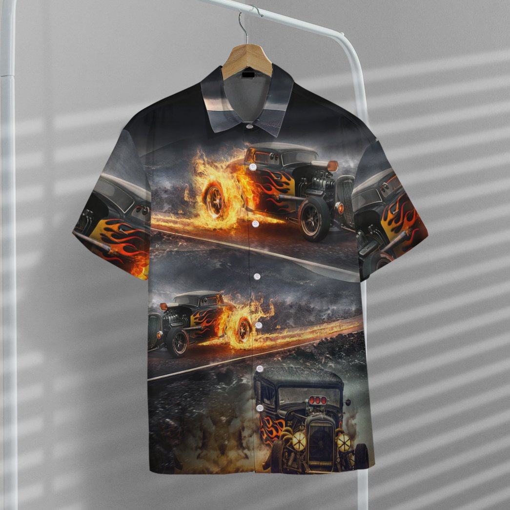 Gearhumans 3D Hot Rod What A Ride Custom Short Sleeve Shirt GS14062110 Hawai Shirt 