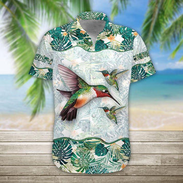 Gearhumans 3D Hummingbird Hawaii Shirt