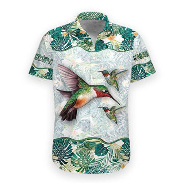 Gearhumans 3D Hummingbird Hawaii Shirt