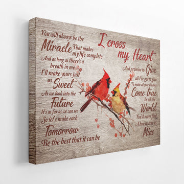 Gearhumans 3D I Cross My Heart Georgee Straitt Custom Canvas