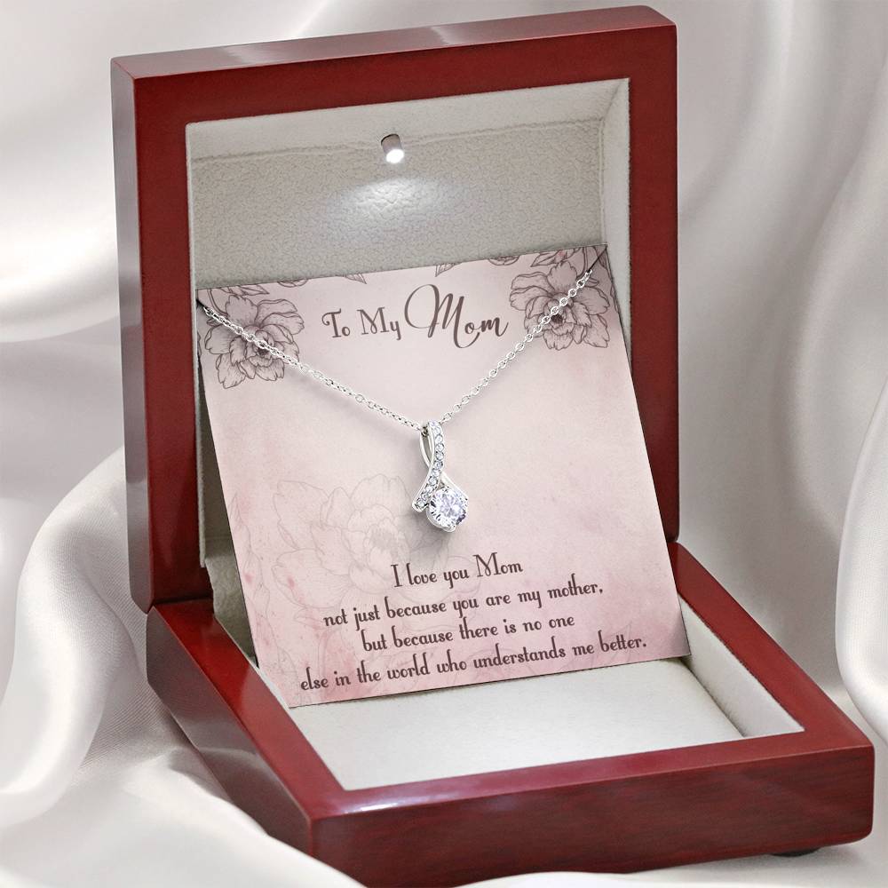 Gearhumans 3D I Love My Mom Happy Mothers Day Alluring Beauty Necklace GS2604217 ShineOn Fulfillment 