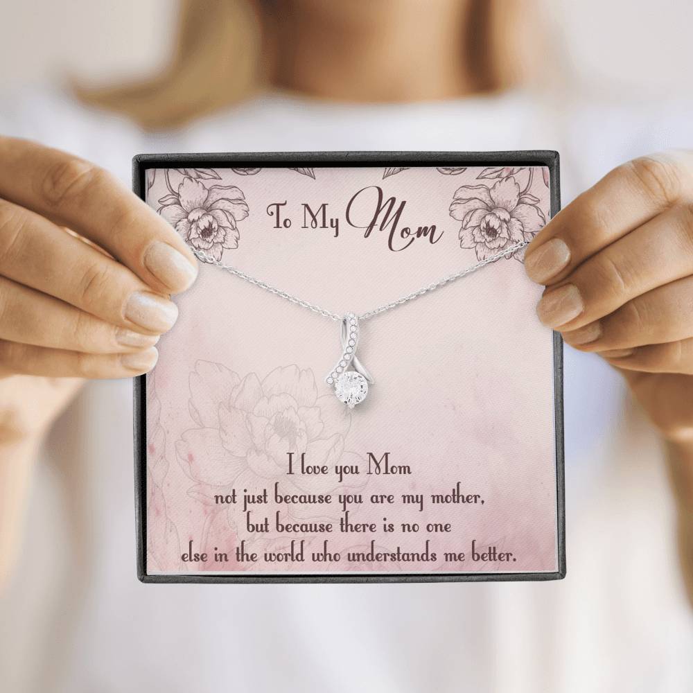 Gearhumans 3D I Love My Mom Happy Mothers Day Alluring Beauty Necklace GS2604217 ShineOn Fulfillment 