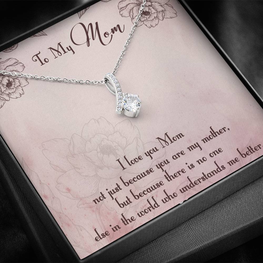 Gearhumans 3D I Love My Mom Happy Mothers Day Alluring Beauty Necklace GS2604217 ShineOn Fulfillment 