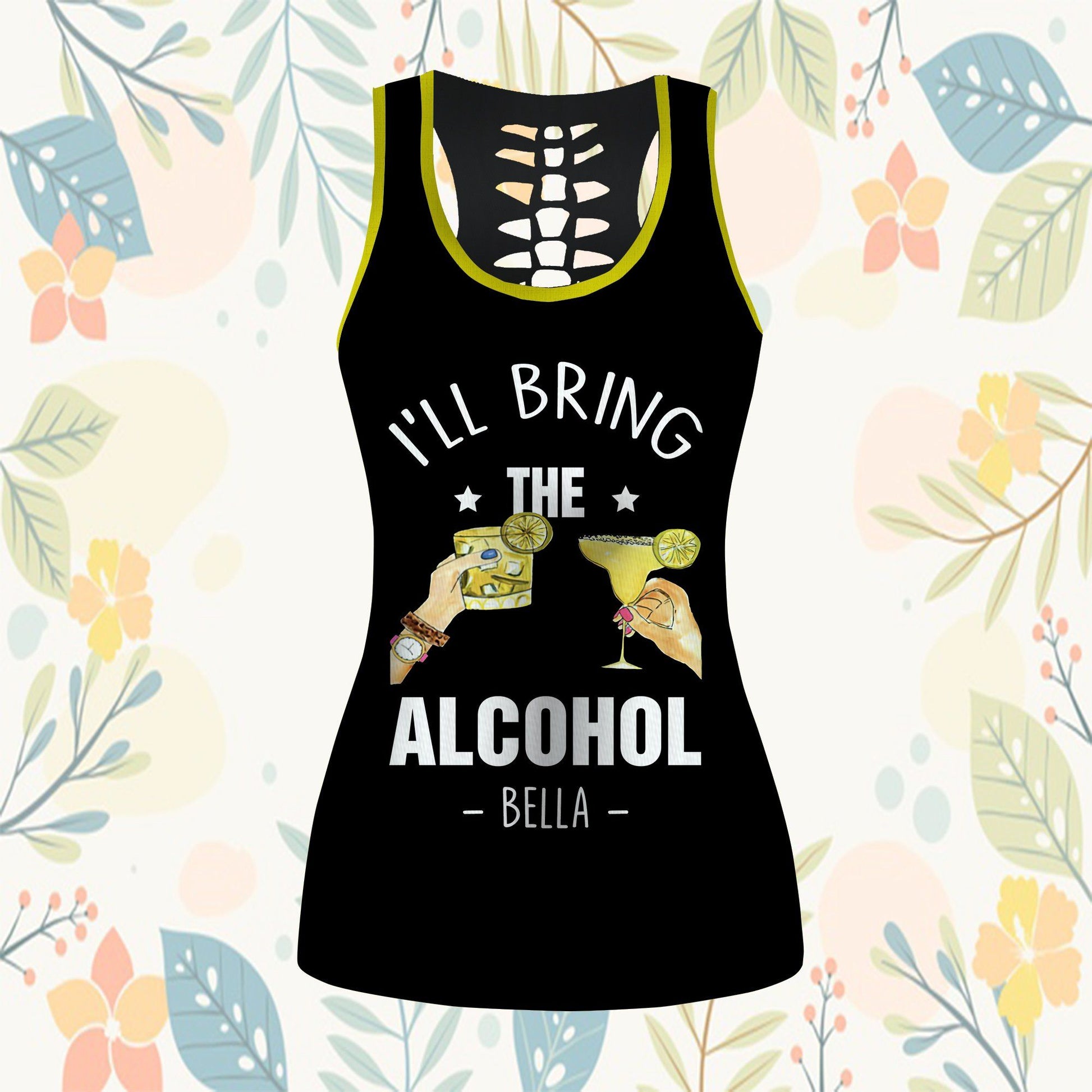 Gearhumans 3D I Will Bring The Alcohol Custom Name Hollow Tank Top GS1904213 Hollow Tank Top 