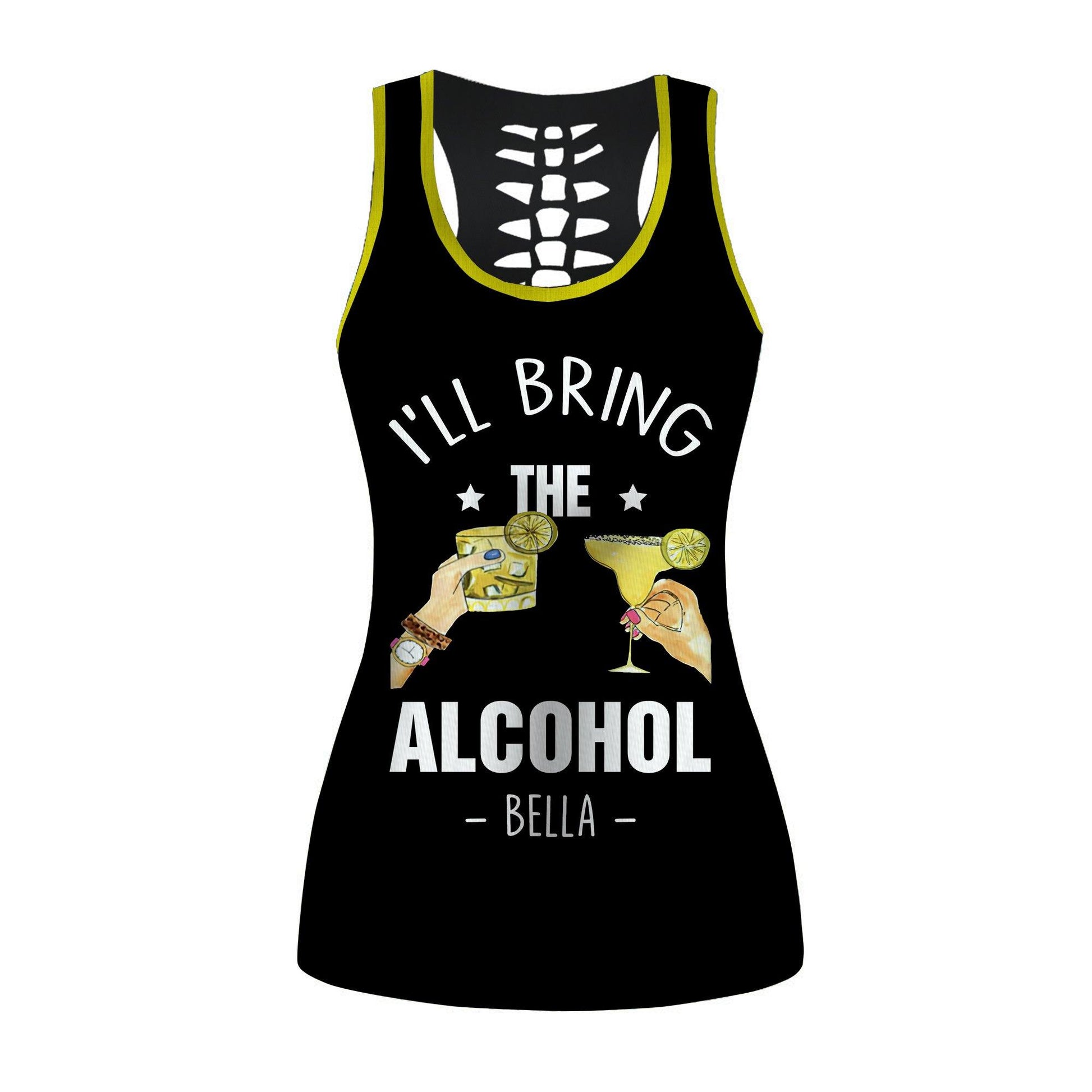 Gearhumans 3D I Will Bring The Alcohol Custom Name Hollow Tank Top GS1904213 Hollow Tank Top Hollow Tank Top S 