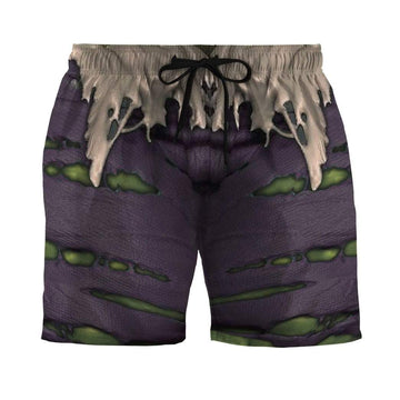 Gearhumans 3D Incredible Hulk Custom Beach Shorts GS03063 Men Shorts Men Shorts S 