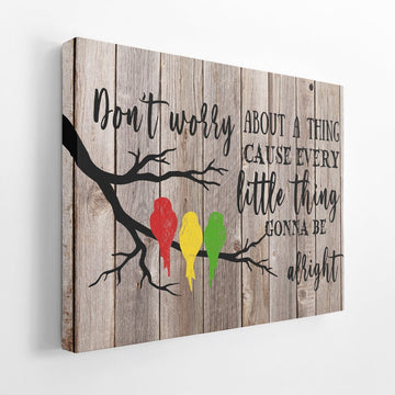 Gearhumans 3D Jamaica Three Little Birds Custom Canvas