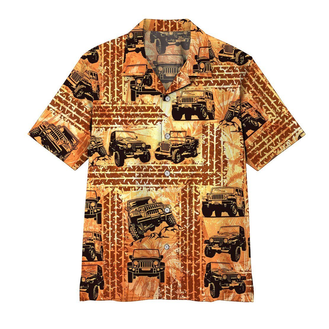 Gearhumans 3D Jeep Hawaii Shirt ZZ12044 Hawai Shirt Short Sleeve Shirt S 