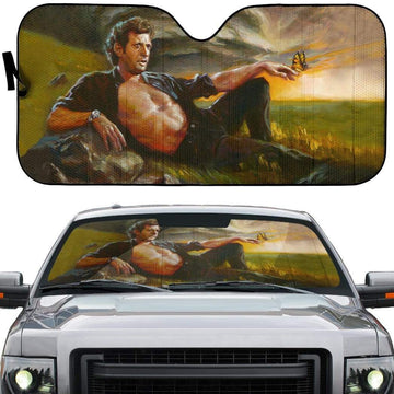 Gearhumans 3D Jeff Goldblum The Creation of Adam Car Auto Sunshade