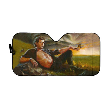 Gearhumans 3D Jeff Goldblum The Creation of Adam Car Auto Sunshade