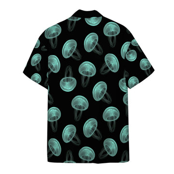 Gearhumans 3D Jellyfish X Ray Custom Short Sleeve Shirt