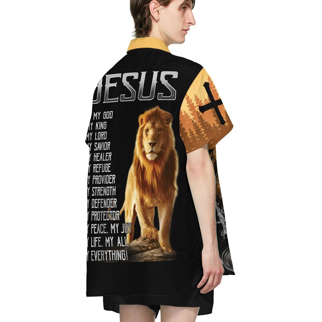 Gearhumans 3D Jesus Christ Is My Everything Custom Short Sleeve Shirt GW04052124 Hawai Shirt 