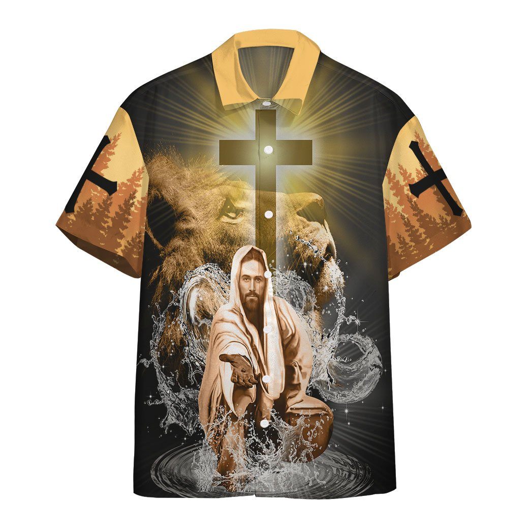 Gearhumans 3D Jesus Christ Is My Everything Custom Short Sleeve Shirt GW04052124 Hawai Shirt Short Sleeve Shirt S 