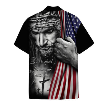Gearhumans 3D Jesus Christ Just Have Faith Custom Short Sleeve Shirts