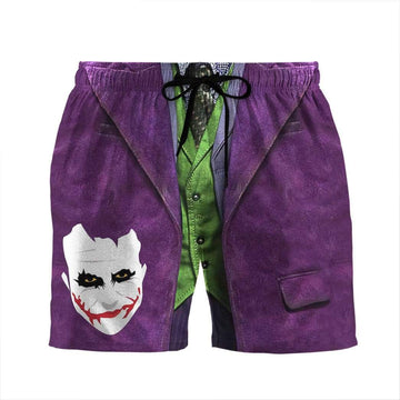 Gearhumans 3D Joker Custom Beach Shorts Swim Trunks GL09076 Men Shorts Men Shorts S