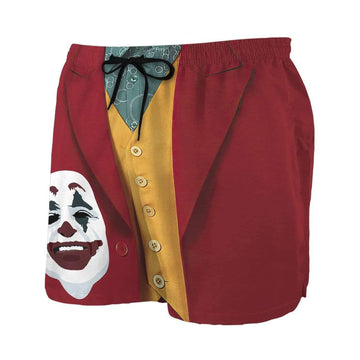 Gearhumans 3D Joker Suit Custom Beach Shorts Swim Trunks